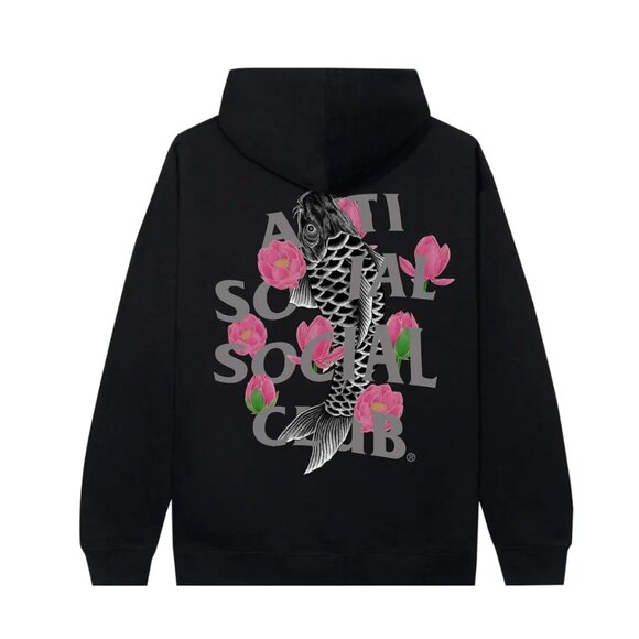 Anti Social Social Club Ornamental Hoodie 'Black' - Picture 1 of 5